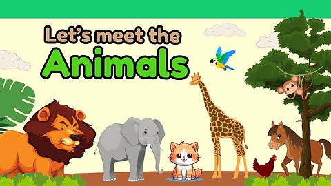 Animals Names For kids and Toddlers | Wild Animals , Farm Animals and Sea Animals | Kids Vocabulary