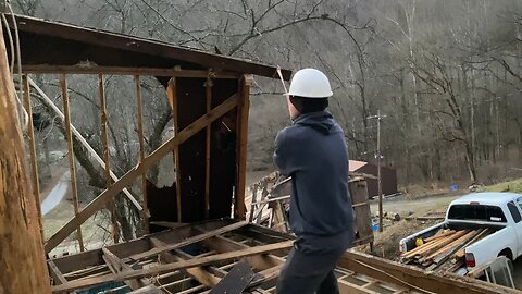 House Tear Down - Roof and Walls