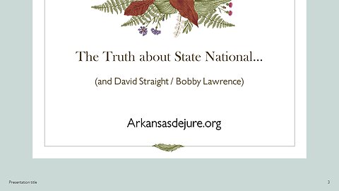 The Truth About State National...David Straight & Bobby Lawrence