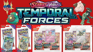 Temporal Forces Checklane and 3 Pack Blister openings. Pokémon Cards!