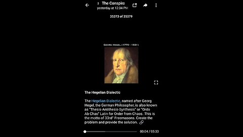 Documentary: The Creator of Hegelian Dialectic