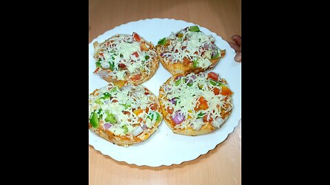 Making bread pizza #Asmr video #food