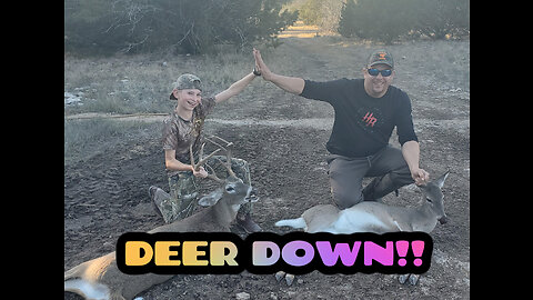 Opening Week (Part 3) Kid gets a buck. Whitetail Deer Hunting Hill Country Of Texas