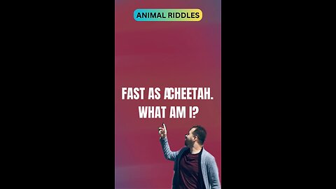 Animal riddle question