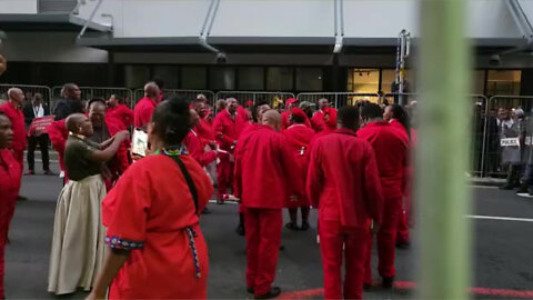WATCH: Economic Freedom Fighters(EFF) Members Picketing Outside SONA