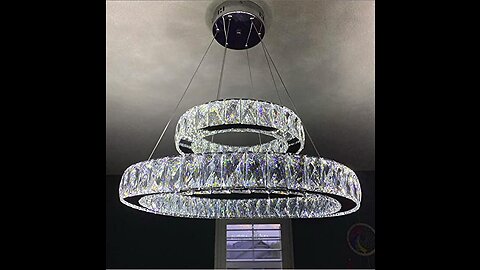 MEEROSEE LED Crystal Chandeliers Modern Ceiling Lights Light Fixtures Pendant Lighting Dining R...