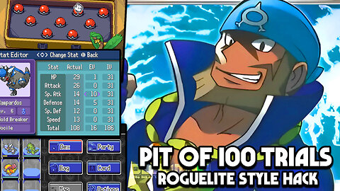 Pokemon Pit of 100 Trials - Roguelite Style Hack - GBA ROM Hack is inspired by Paper Mario 1000 Year