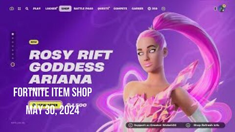 Fortnite Item Shop|May 30, 2024(*New* Ariana Grande Bundle, Emote, & Jam Tracks)