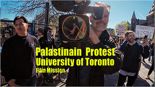 Palestinian Protesters with Pro Israel counter protesters U of T