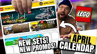 HUGE LEGO April 2022 PROMO LEAK! Store Promotional Calendar Jurassic World, Lightyear and MORE!