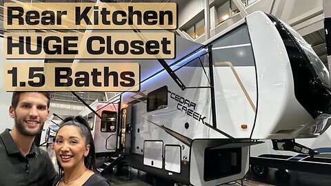 Rear Kitchen RV with a Bathroom She LOVES | 2023 Cedar Creek 388RK2 by Forest River