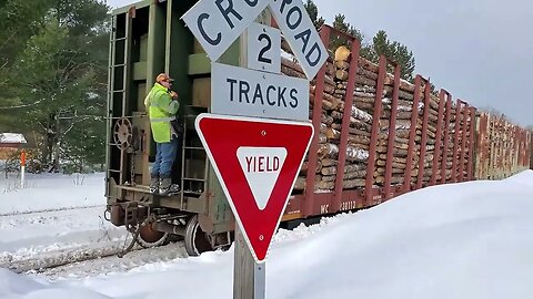 Riding On The Back Of A Freight Train.. Switching In Randville! #trains #trainvideo | Jason Asselin