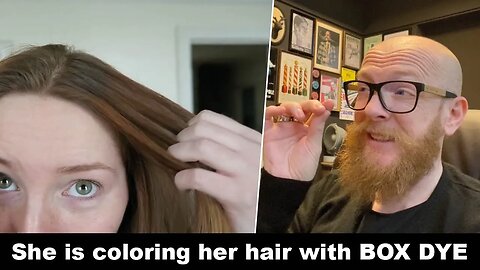 Hairdresser reacts a DIY copper Box Dye - Hair Buddha Hair Fail