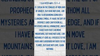 1 Corinthians 13:1-3 #shorts