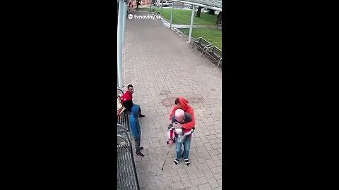 Legacy Media won’t ever show you migrants robbing a blind old man. It doesn't fit the Agenda.
