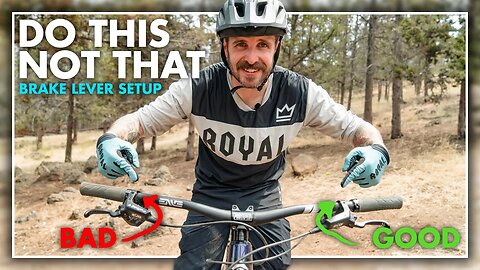 Easiest Fix to Ride Better - Bike Brake Lever Position For Beginners