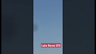 UFO just before it was shot down over Lake Huron by F-16 fighter