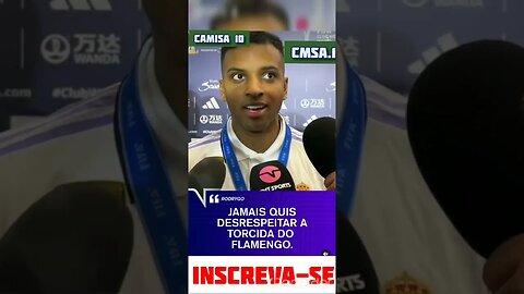 Após ser Campeão mundial de Clubes Rodrigo pede desculpas a Torcida do Flamengo por mal declarações