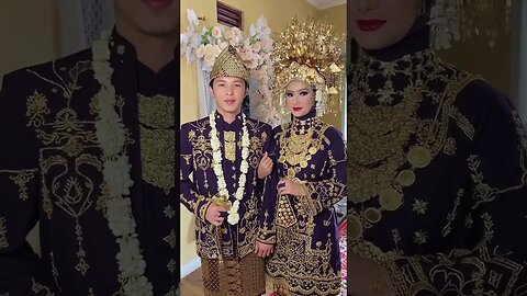 CANTIK SEKALI ! PENGANTIN PAKAIAN ADAT SUMATERA SELATAN MODIFIKASI 2 #shorts #short #shortvideo