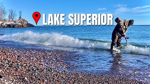 First ROCKHOUNDING adventure of 2023 // Exploring Lake Superior Beaches