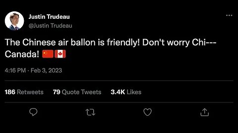 Chinese Air Balloon Flies Over Canada!