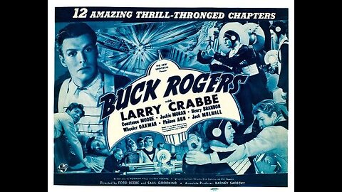 Buck Rogers 1939 colorized COMPLETE serial feature (Buster Crabbe) BW