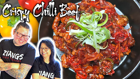 How Chinese Chefs cook Crispy Chilli Beef (Easy Version) 🔥🐮 Mum and Son Professional Chefs cook!