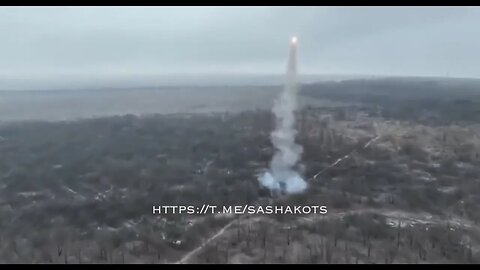 Russian UR-77 Meteorit charge destroys a Ukrainian army trench position.