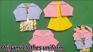 Origami Uniforms Shirt and skirt