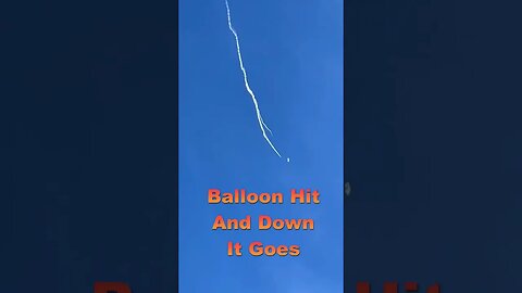 Chinese Spy Balloon Shot Down #chineseballoon #china #shotdown