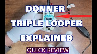 Donner Triple Looper Guitar Pedal, Small but Mighty!