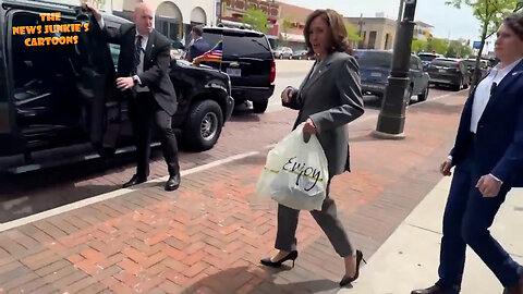 Misunderstood Genius Kamala expects the press to ask what she bought in the store: "Shrimp and grits. You wanted to know? Shrimp and grits." Nobody cares.