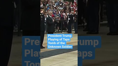 President Trump • Taps • Tomb of the Unknown Soldier #unknownsoldier #shorts @LawAndCrimeNews
