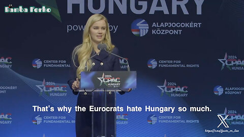 ► Youtube CENSORED: Eva Vlaardingerbroek's CPAC Hungary Speech