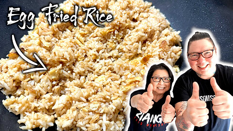 How Chinese chefs cook Egg Fried Rice (Video 2.0) 🍚🍳 Mum and Son professional chefs cook!