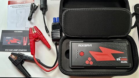 ATKMAYI 3000A Jump Starter Battery Pack Unboxing & Overview