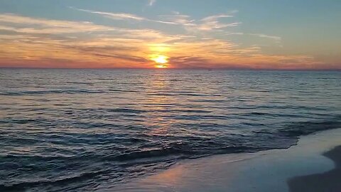 Ft Walton Beach, Florida Beach Sunset (Short-Clip)