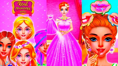 Real princess makeup salon game/salon games/makeup/dressup/girl games/new game 2023 @TLPLAYZYT
