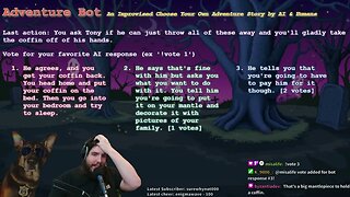 Adventure Bot - An Improvised Choose Your Own Adventure Story by AI & Humans (10/17/2022)