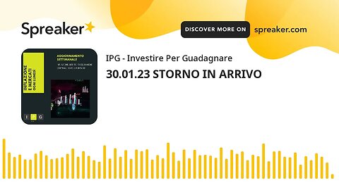 30.01.23 STORNO IN ARRIVO