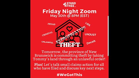 Stand4THEE Friday Night Zoom May 31 2024 - Update on Tommy