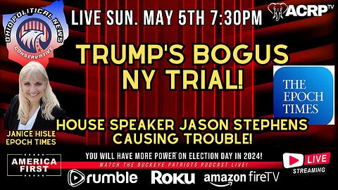 Trump's Bogus NY Trial with Janice Hisle Epoch Times Reporter