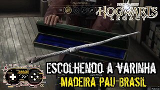 Escolhendo Minha Varinha em Hogwarts Legacy