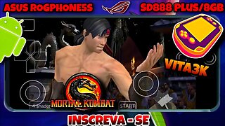 MORTAL KOMBAT - Game Play teste no Vita3k Emulator PS VITA para Android.