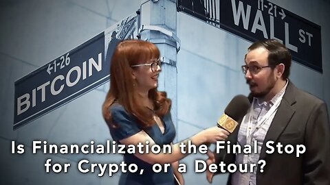 Is financialization the final stop for crypto, or a detour? Live from Consensus!