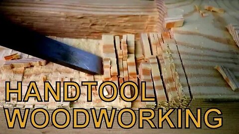 Oddly Satisfying Video| Timber Frame Work with Hand Tools