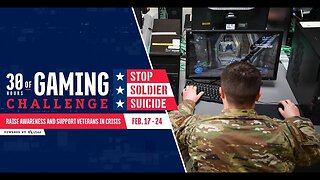 I'm taking on the 30 Hours of Gaming Challenge for Stop Soldier Suicide
