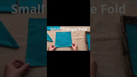 Montessori Napkin Folding Lesson! (Short Version)