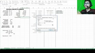 Escada em L Ajustes planilha Eng Estrutural