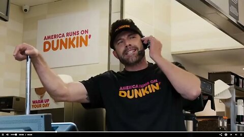 Super Bowl ad Ben Affleck pleasantly surprises Dunkin' Donuts customers with Jennifer Lopez.#shorts